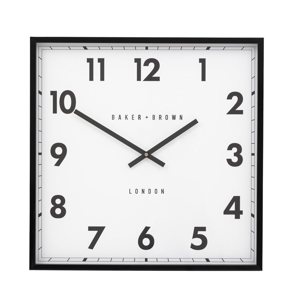 Buxton Wall Clock Black 50cm - Image 5