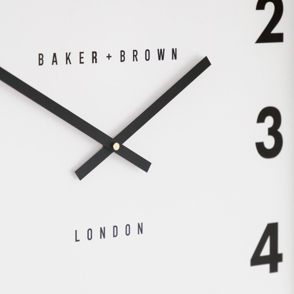 Buxton Wall Clock Black 50cm - Image 3