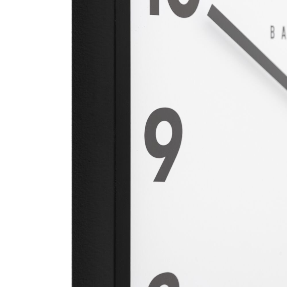 Buxton Wall Clock Black 50cm - Image 8