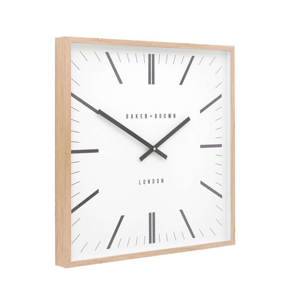 Penhurst Wall Clock Oak 50cm - Image 7