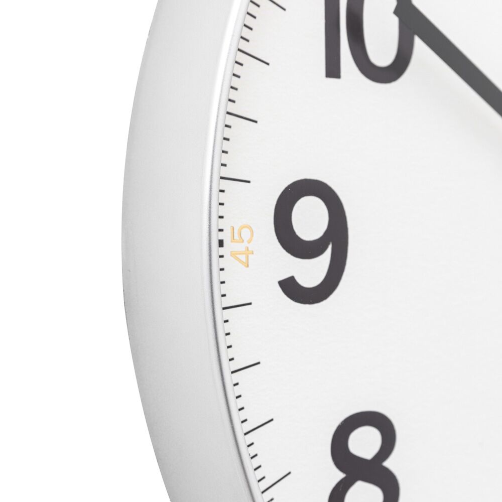 Whitby Wall Clock Chrome 50cm - Image 4