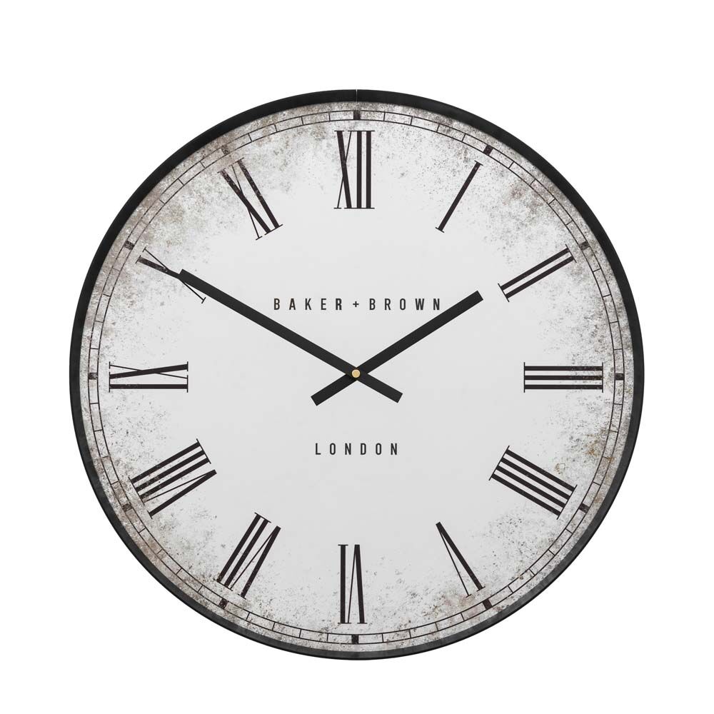Chester Wall Clock Black 50cm