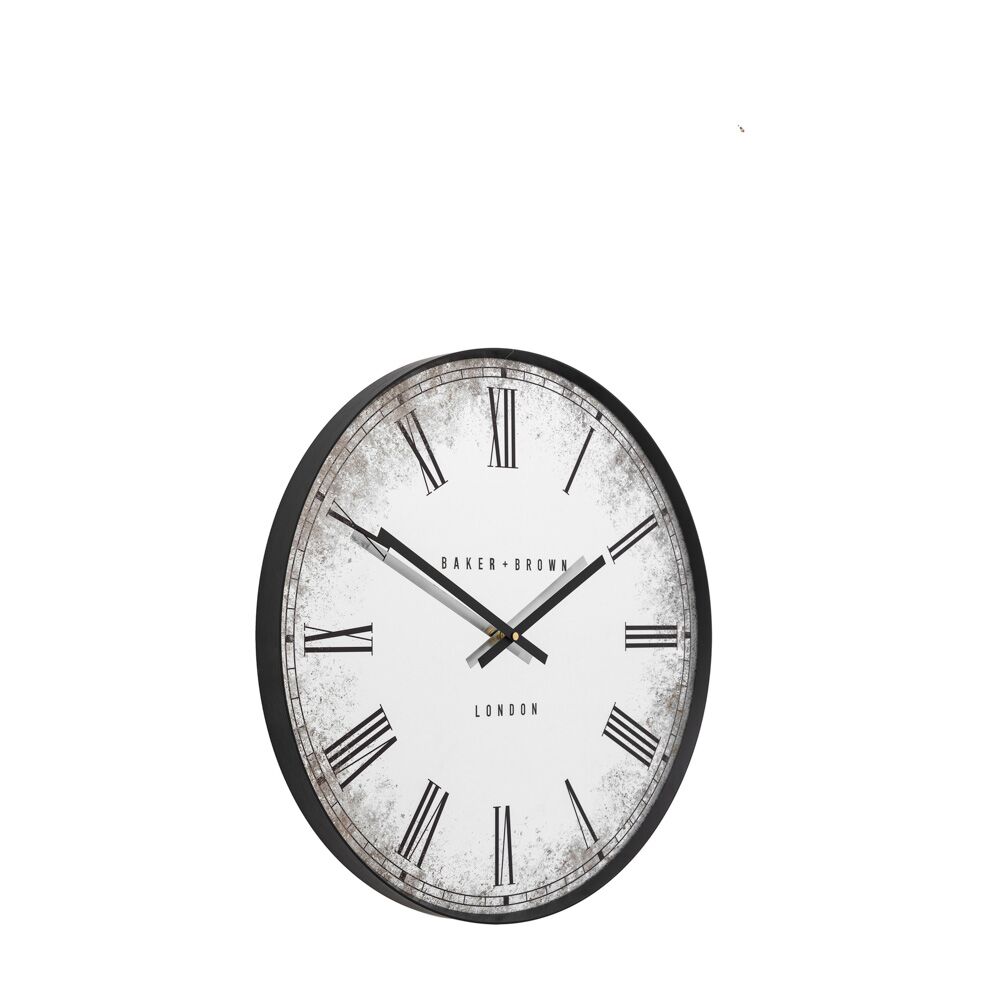 Chester Wall Clock Black 50cm - Image 5