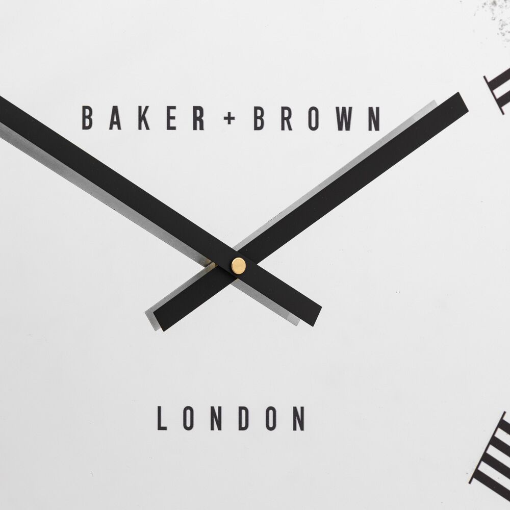 Chester Wall Clock Black 50cm - Image 7