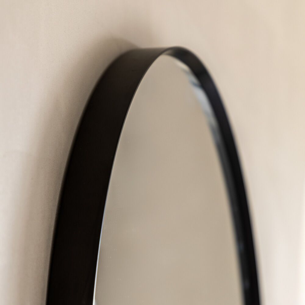 Holworth Pebble Mirror Black Small - Image 2