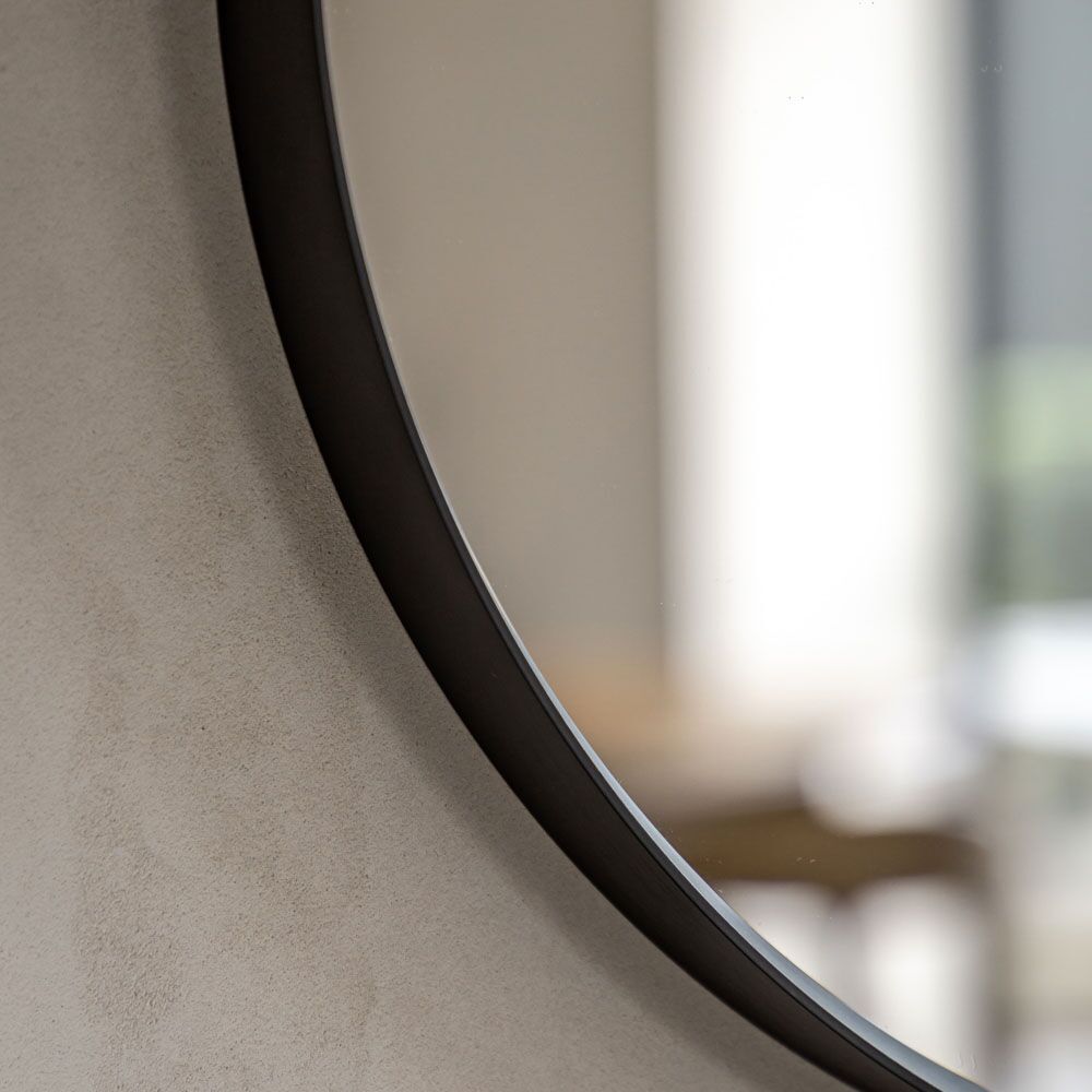 Holworth Pebble Mirror Black Small - Image 3
