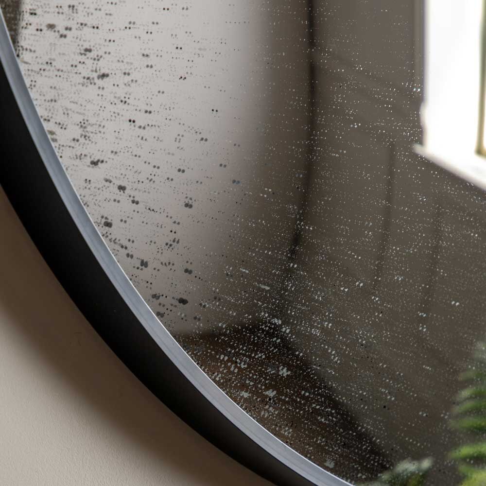 Yardley Convex Round Mirror Black 800mm - Image 3