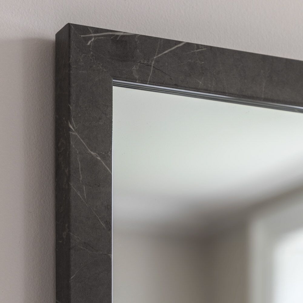 Romano Rectangle Mirror Marbled Grey - Image 3