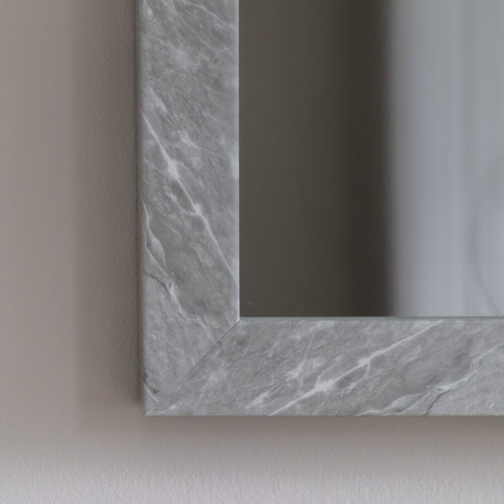 Romano Rectangle Mirror Marbled White - Image 3
