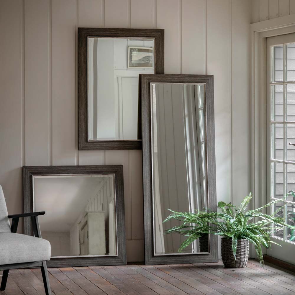 Richmond Square Mirror Pewter - Image 4