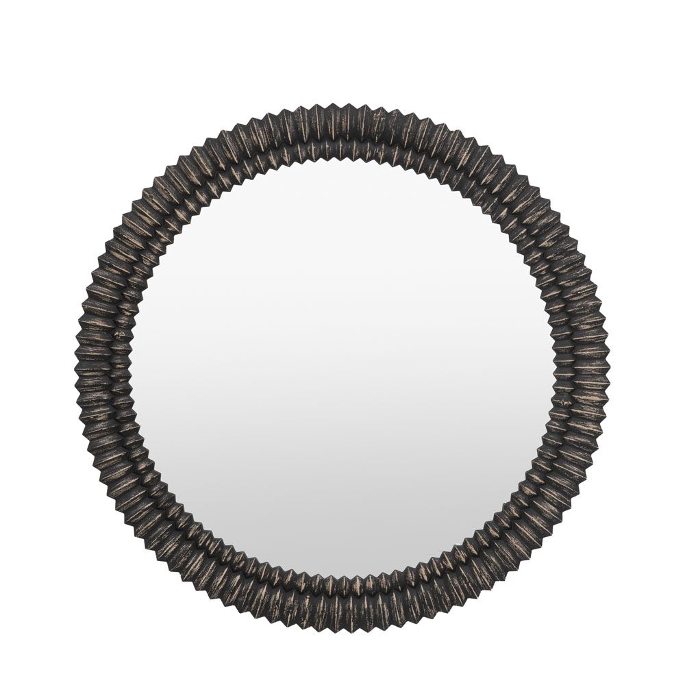 Belgravia Round Mirror Black Wash 900mm - Image 5
