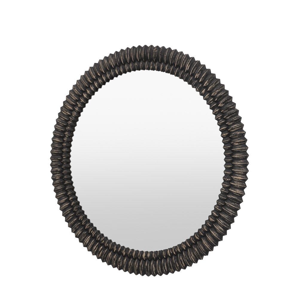 Belgravia Round Mirror Black Wash 900mm - Image 6