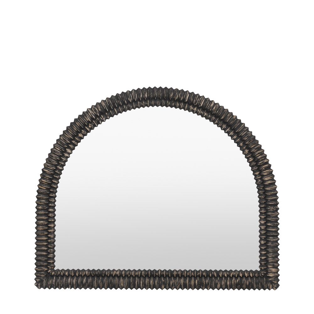 Belgravia Arch Overmantle Mirror Black Wash - Image 5