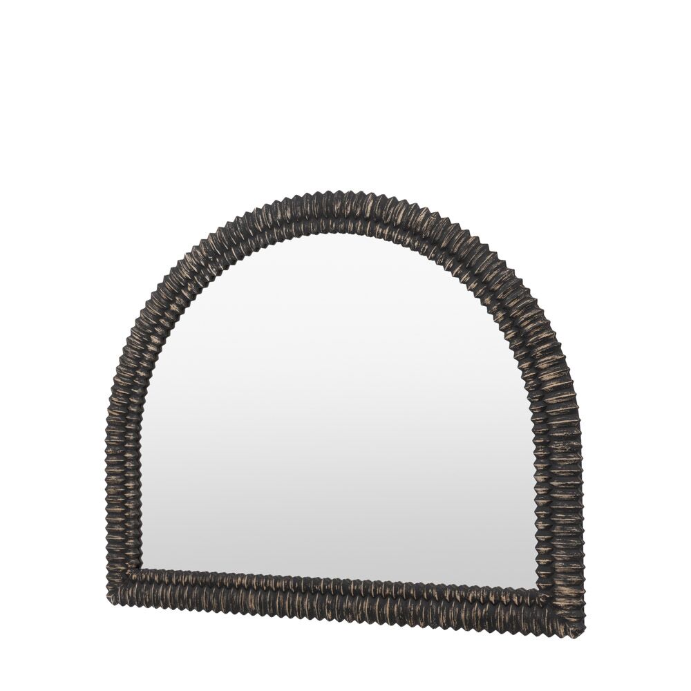 Belgravia Arch Overmantle Mirror Black Wash - Image 6