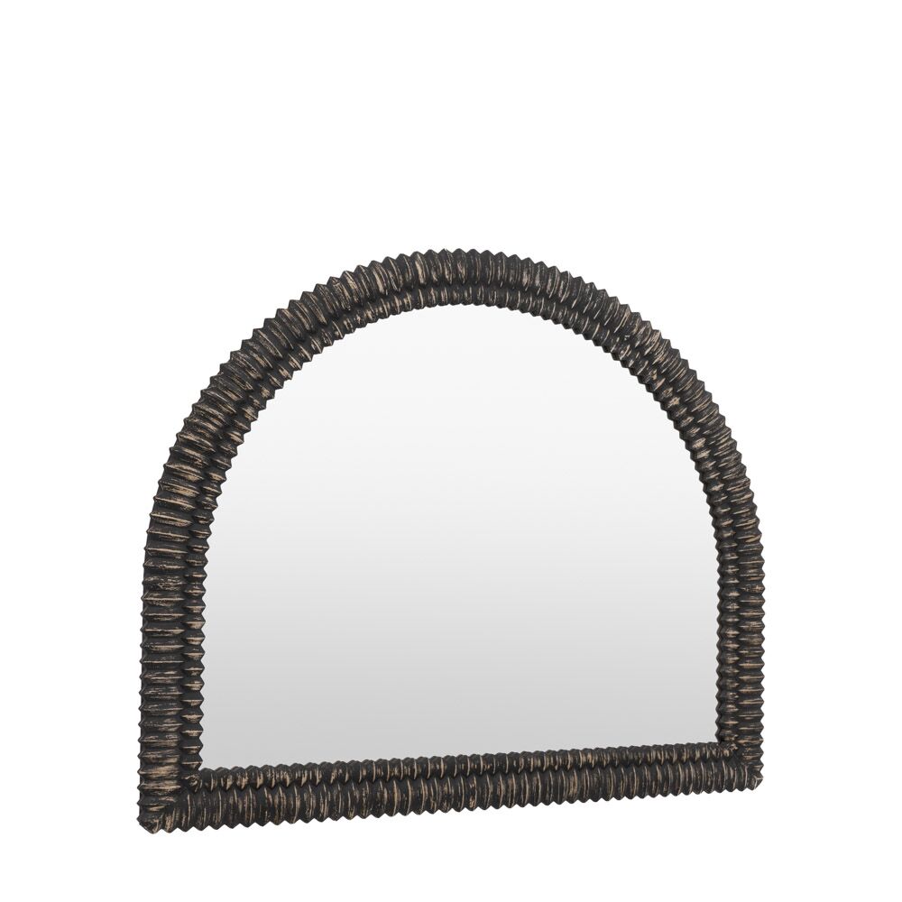 Belgravia Arch Overmantle Mirror Black Wash - Image 7