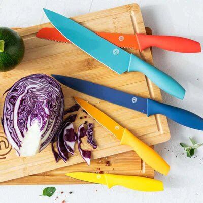 MasterChef 526282 Vivid 5 Piece Knife Set & Block - Image 2