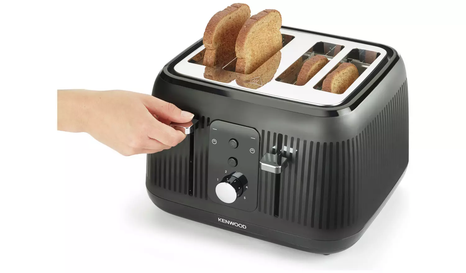 Kenwood TFP09.000BK Dawn 4 Slice Toaster - Black - Image 2