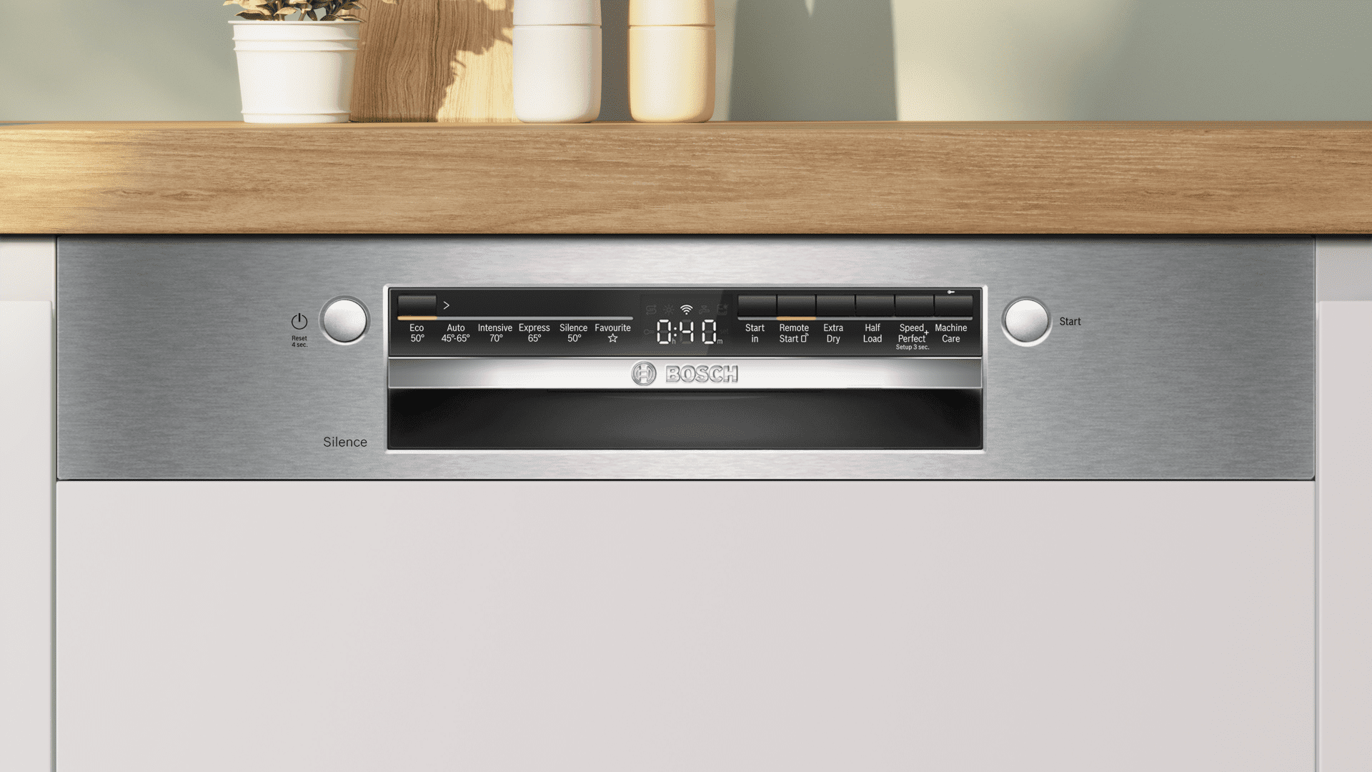 Bosch Series 2 SMI2HTS06G Semi Integrated Full Size Dishwasher - Silver - Image 3