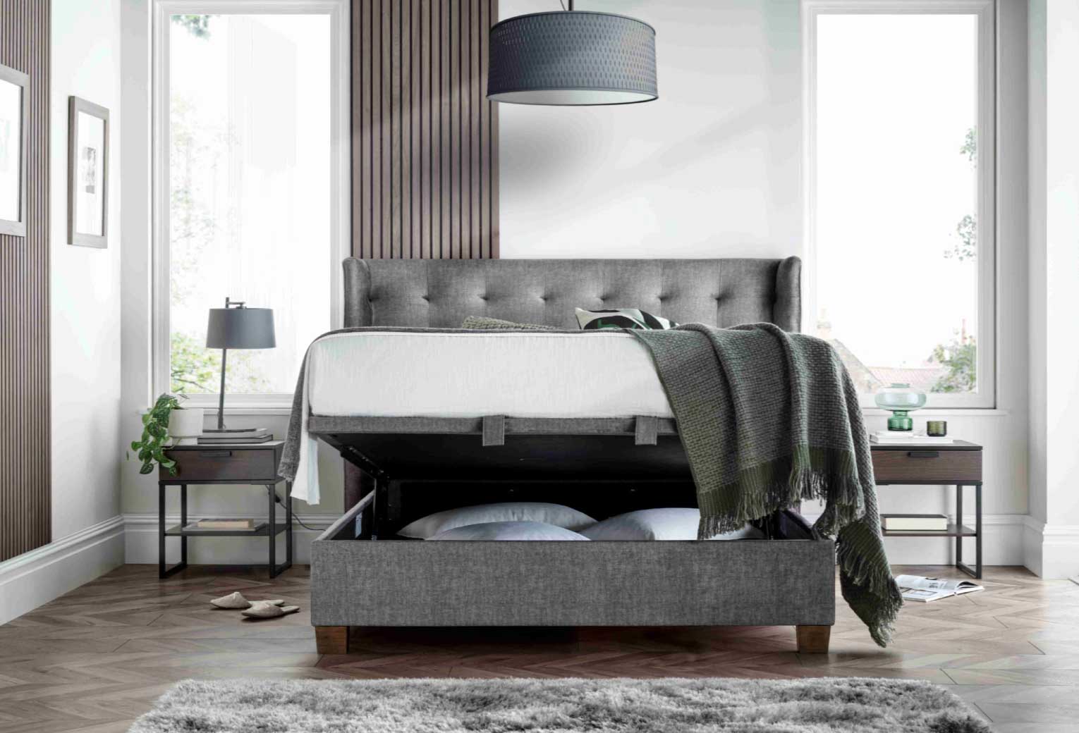 Brunel Ottoman in Vogue Grey - Super King 6'0 - Image 3