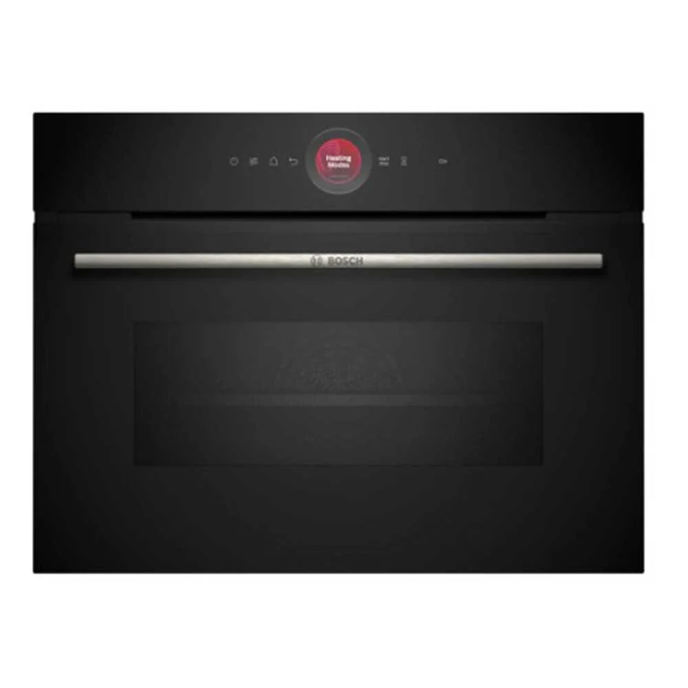 Bosch Series 8 CMG7241B1B Built In Compact Electric Single Oven with Microwave Function - Black