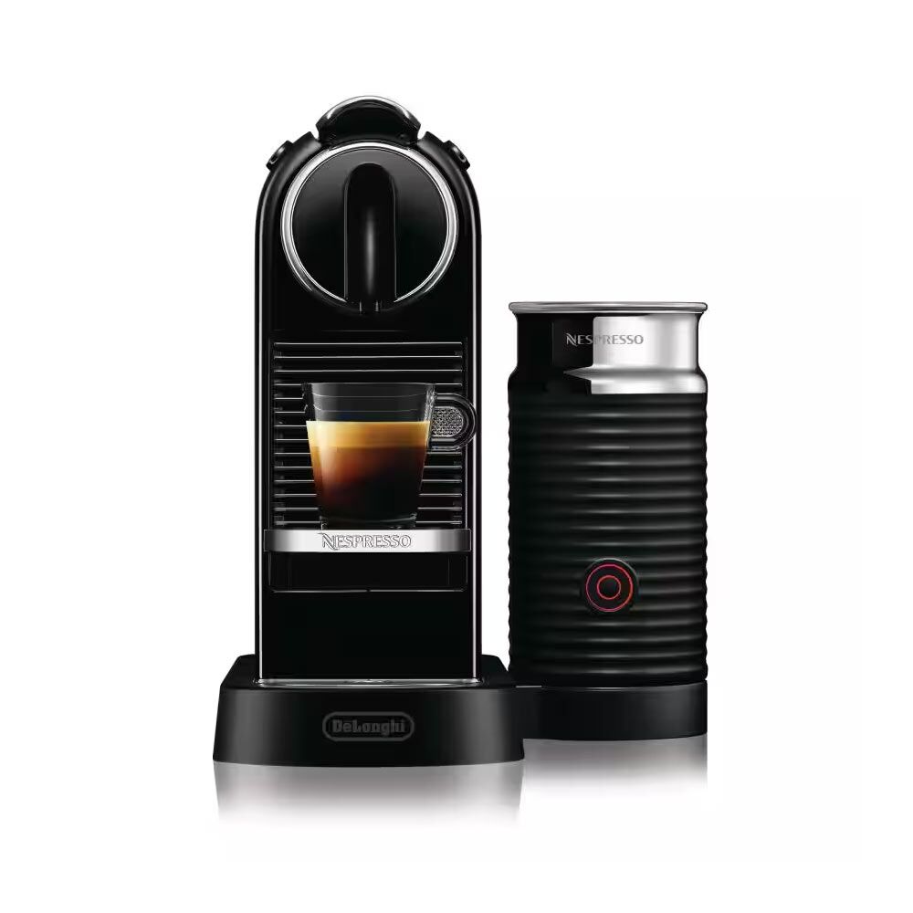Delonghi EN267.BAE Nespresso CitiZ Capsule Coffee Machine + Aeroccino Milk Frother - Black - Image 2