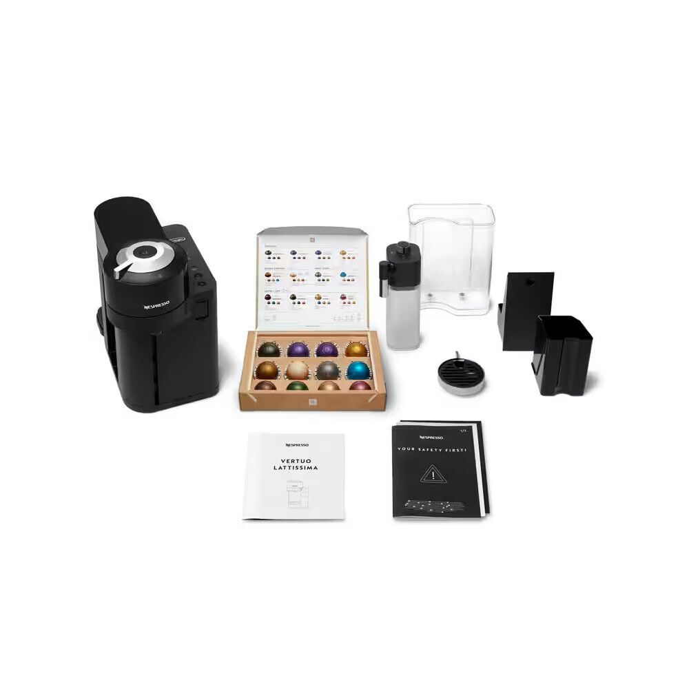 Delonghi ENV300.B Nespresso Vertuo Lattissima Capsule Coffee Machine with Milk Frothing - Black - Image 2