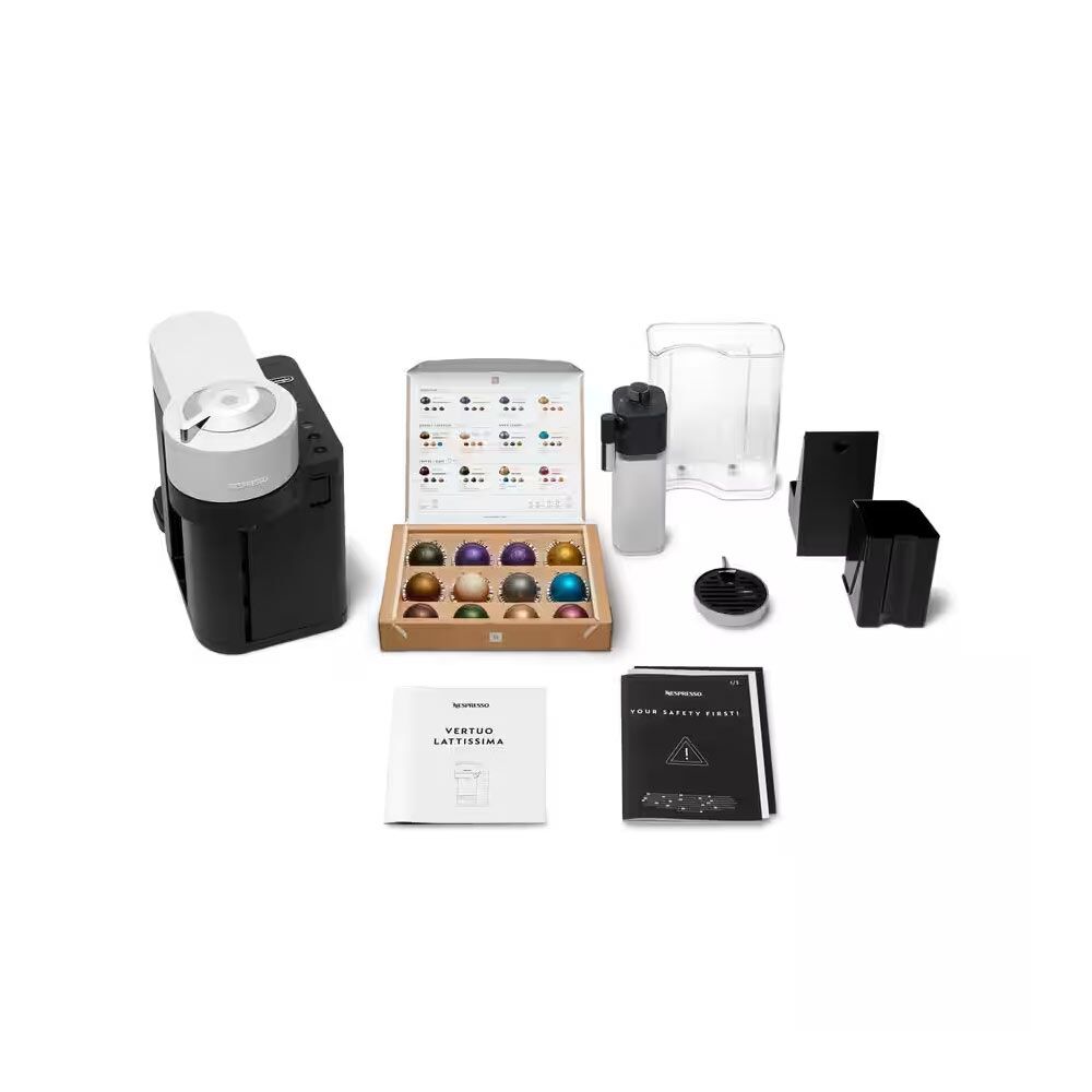 Delonghi ENV300.W Nespresso Vertuo Lattissima Capsule Coffee Machine with Milk Frothing - White - Image 2