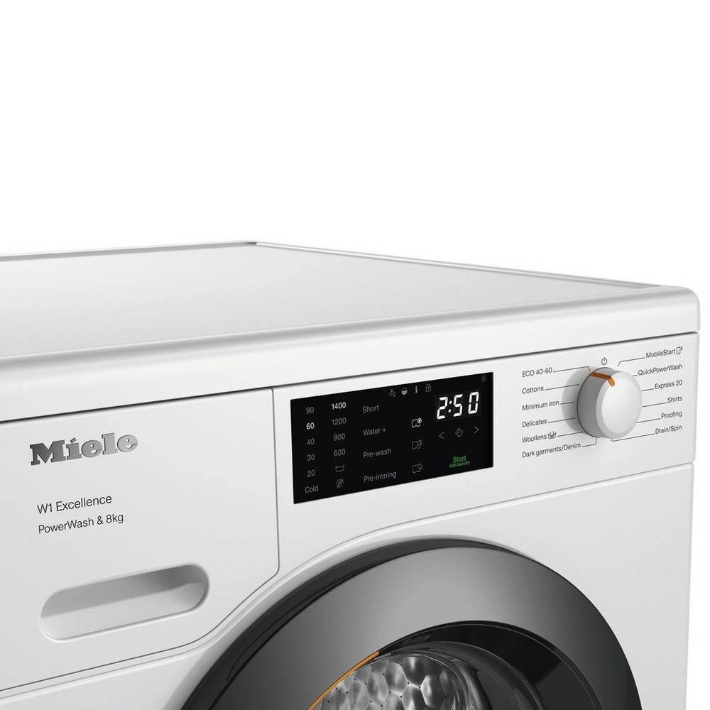 Miele WEB365 WCS 8kg 1400 Spin Washing Machine - Lotus White - Image 3