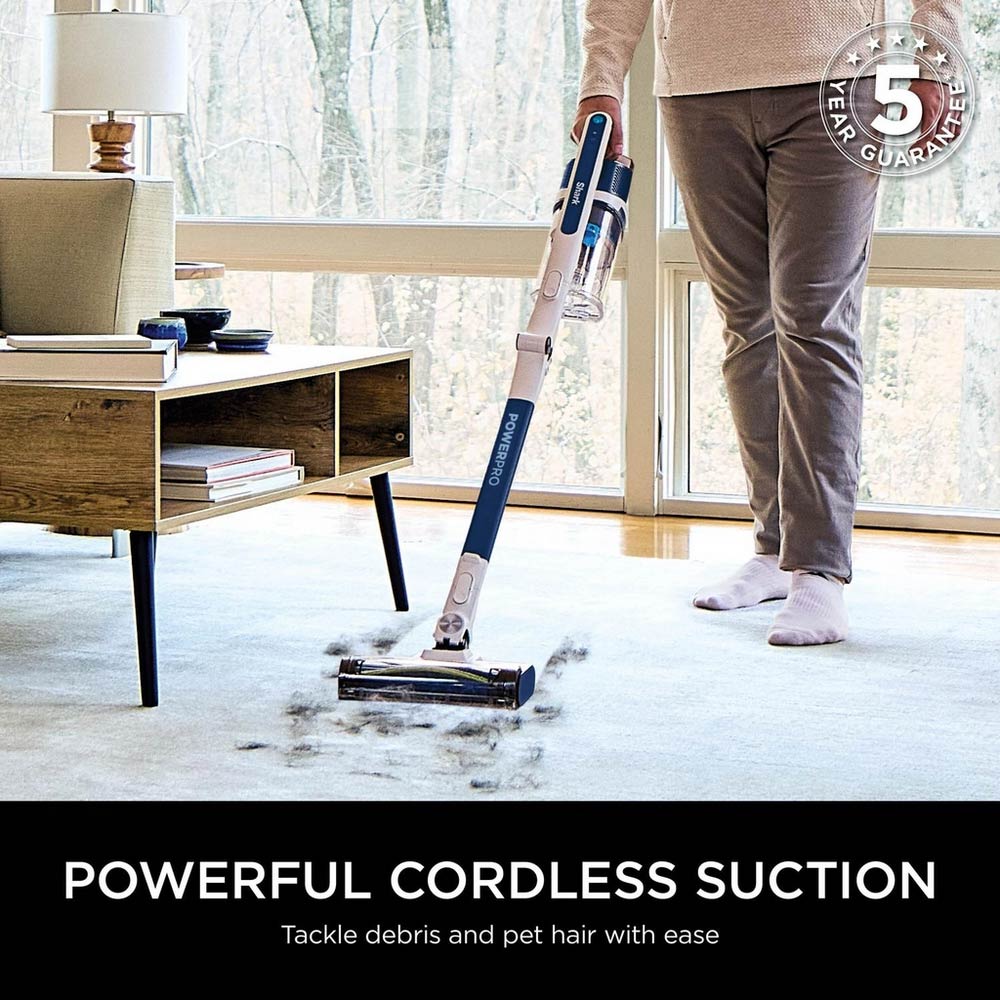 Shark IZ380UK PowerPro Cordless Stick Vacuum Cleaner - 50 Minutes Run Time - Navy Metallic - Image 2