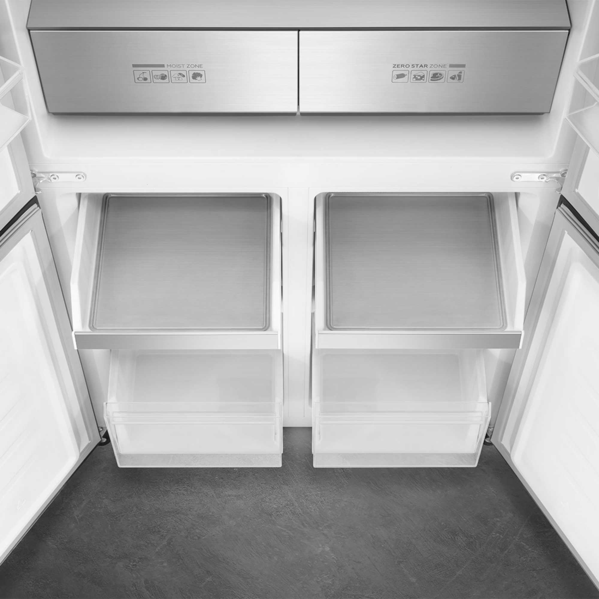 Smeg FQI60KD Frost Free American Fridge Freezer - Dark Inox - Image 2