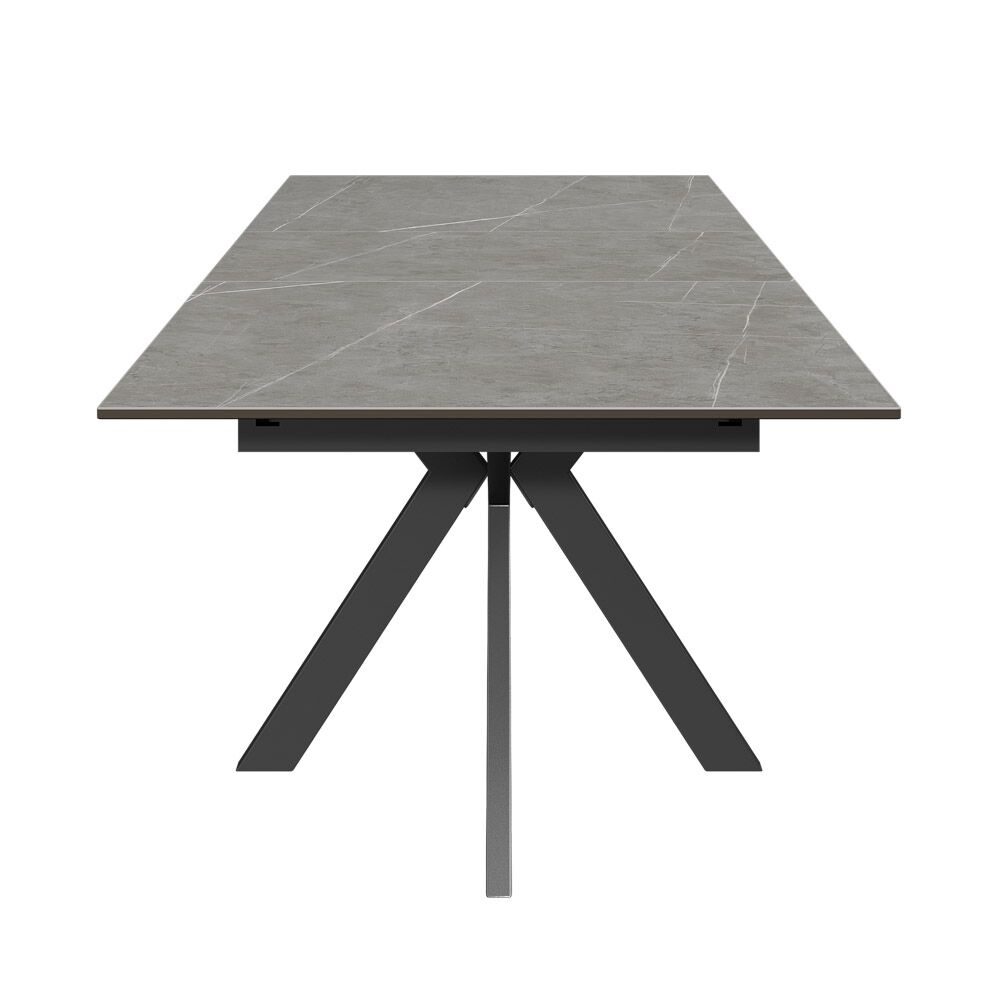 Aramis 130-170cm Matt Grey Ceramic Extending Dining Table - Image 5