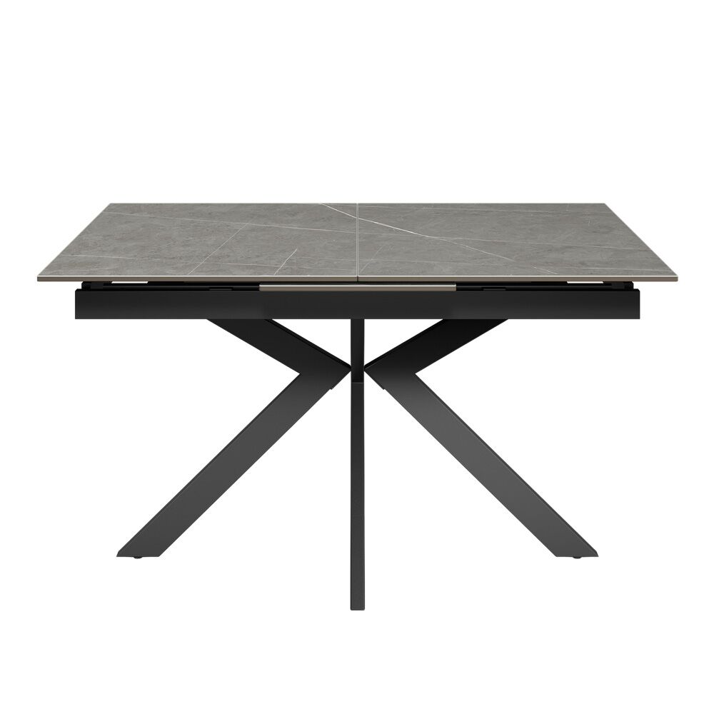 Aramis 130-170cm Matt Grey Ceramic Extending Dining Table - Image 4