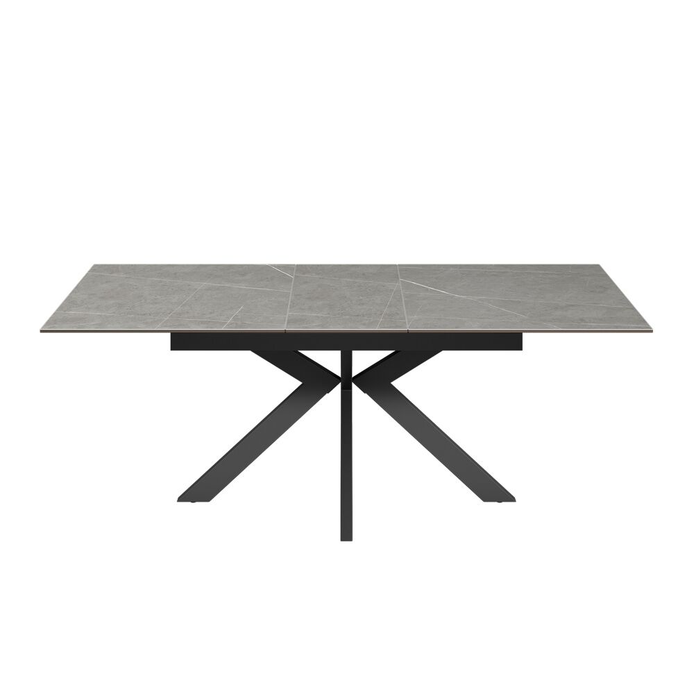 Aramis 160-200cm Matt Grey Ceramic Extending Dining Table - Image 2