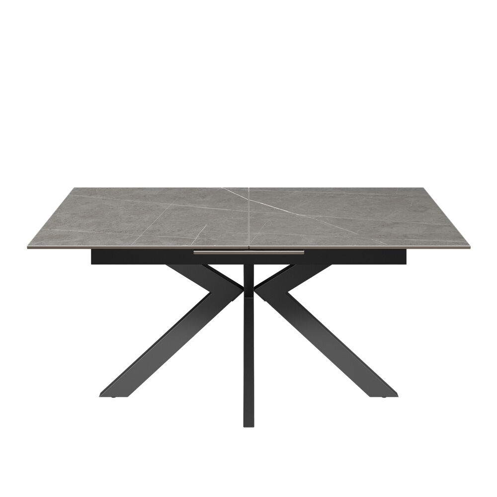 Aramis 160-200cm Matt Grey Ceramic Extending Dining Table - Image 3