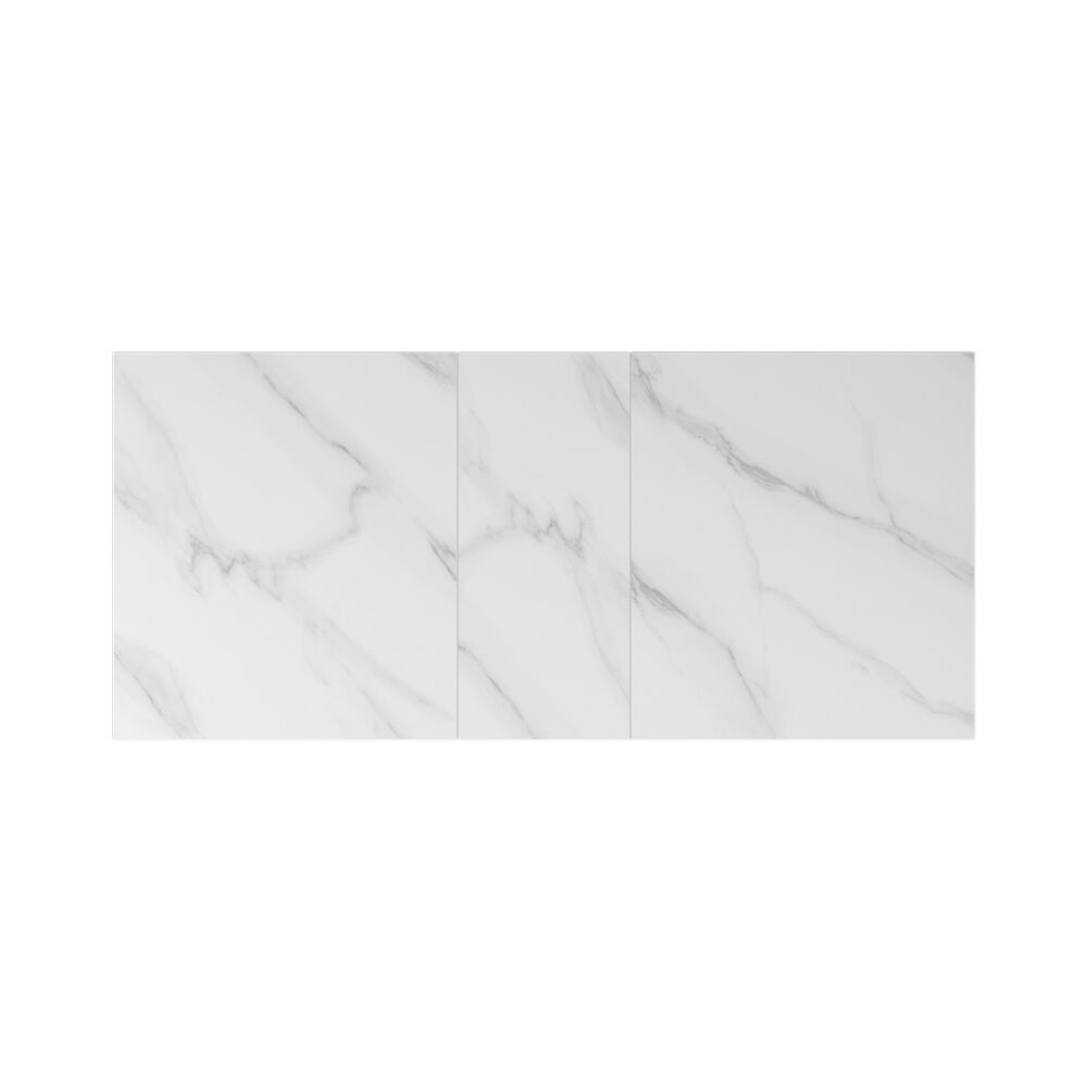 Aramis 160-200cm Gloss White Marble Ceramic Extending Dining Table - Image 6