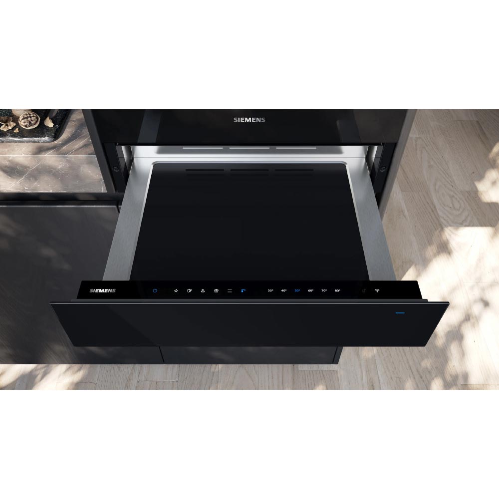 Siemens BI710C1B1B iQ700 60cm Warming Drawer - Black - Image 2