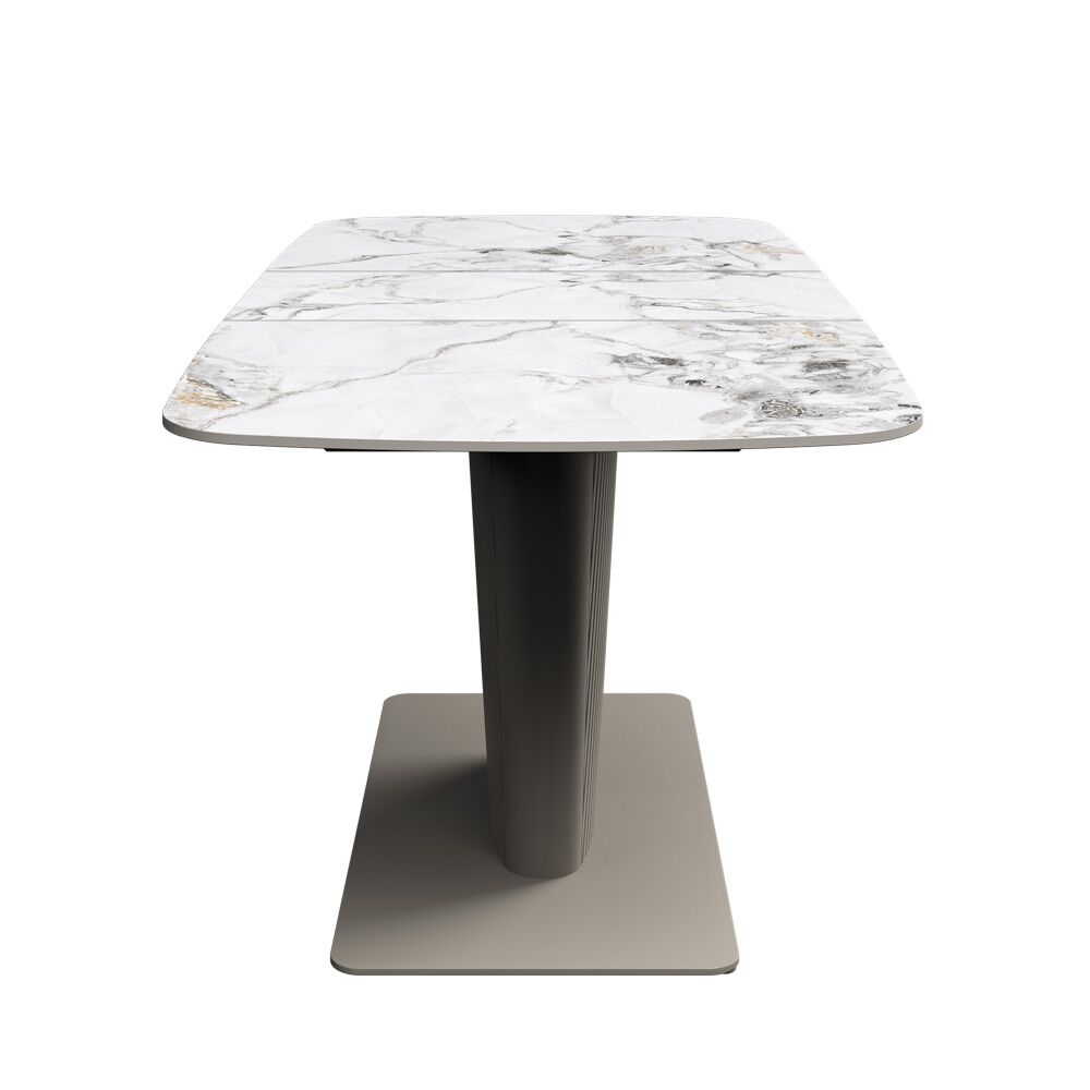 Castello 130-170cm White Ceramic Extending Dining Table - Image 4