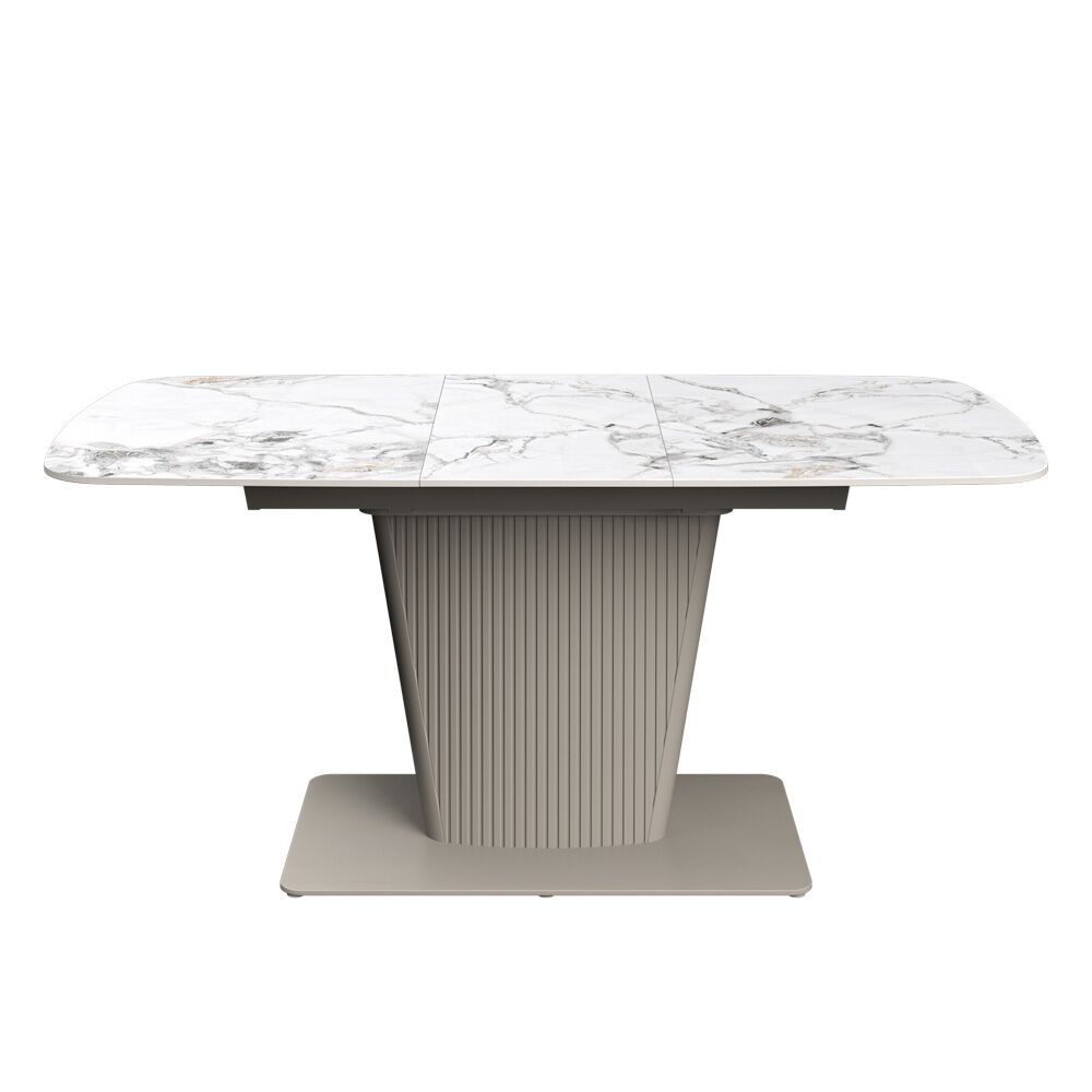 Castello 130-170cm White Ceramic Extending Dining Table - Image 2