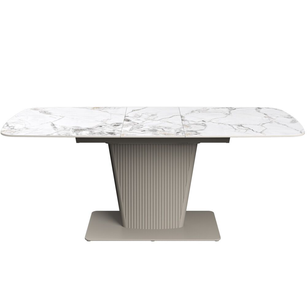 Castello 160-200cm White Ceramic Extending Dining Table - Image 3