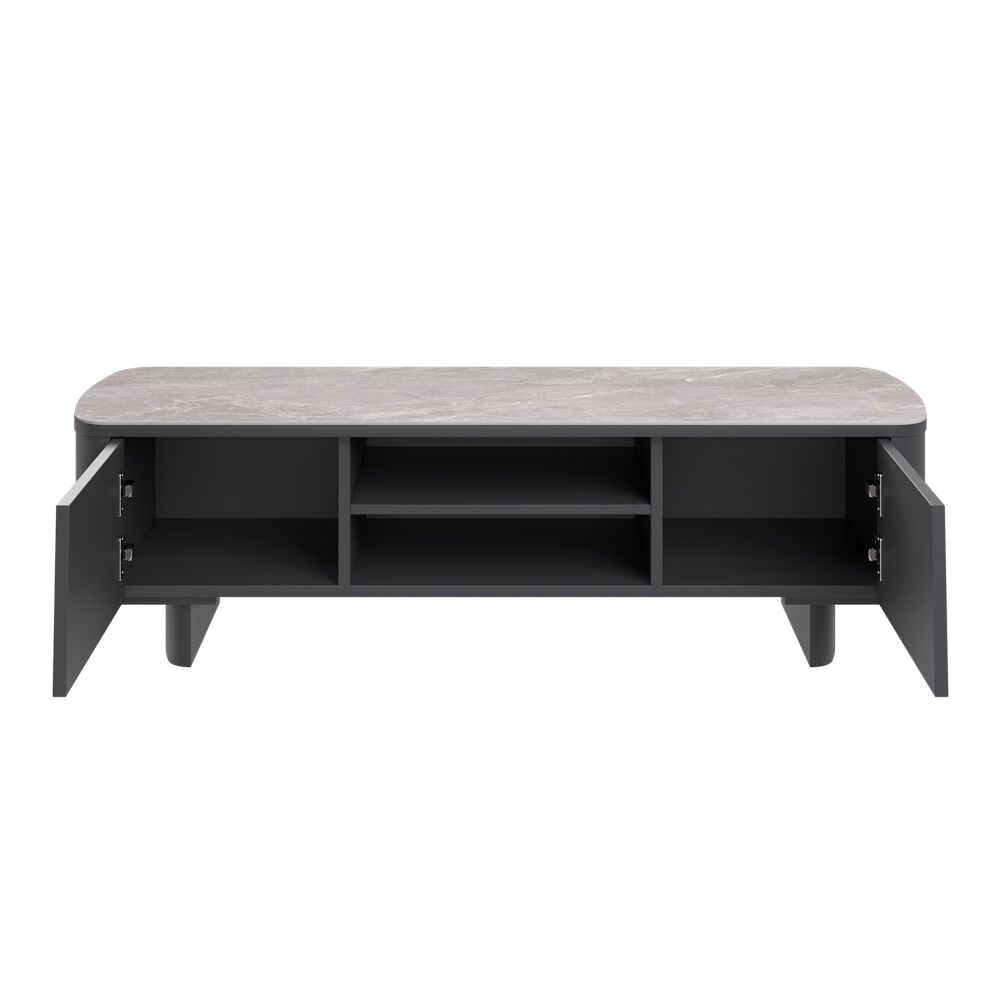 Castello Grey Ceramic TV Unit - Image 3