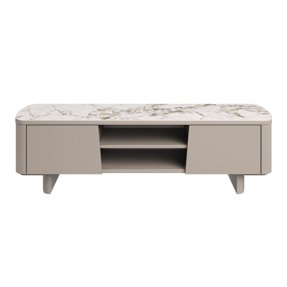 Castello White Ceramic TV Unit - Image 2