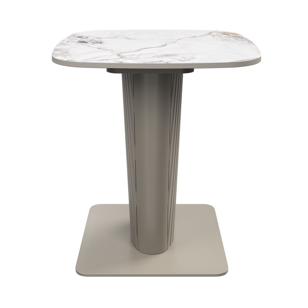Castello White Ceramic Side Table - Image 4
