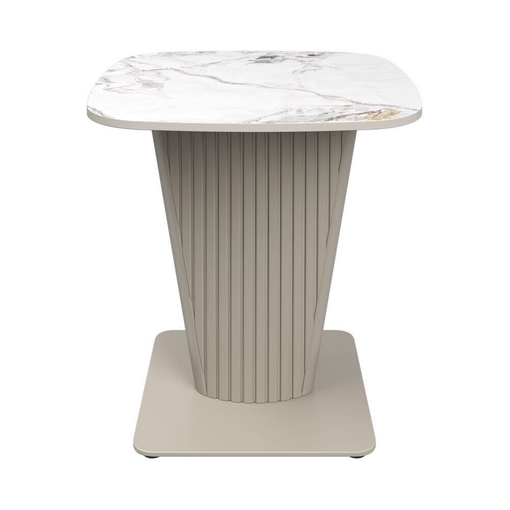 Castello White Ceramic Side Table - Image 3