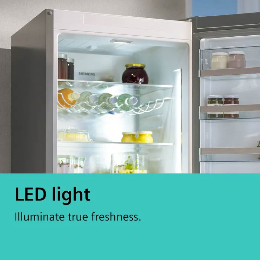 Siemens KS36VAXEP iQ500 60cm Tall Larder Fridge – Black Steel - Image 3