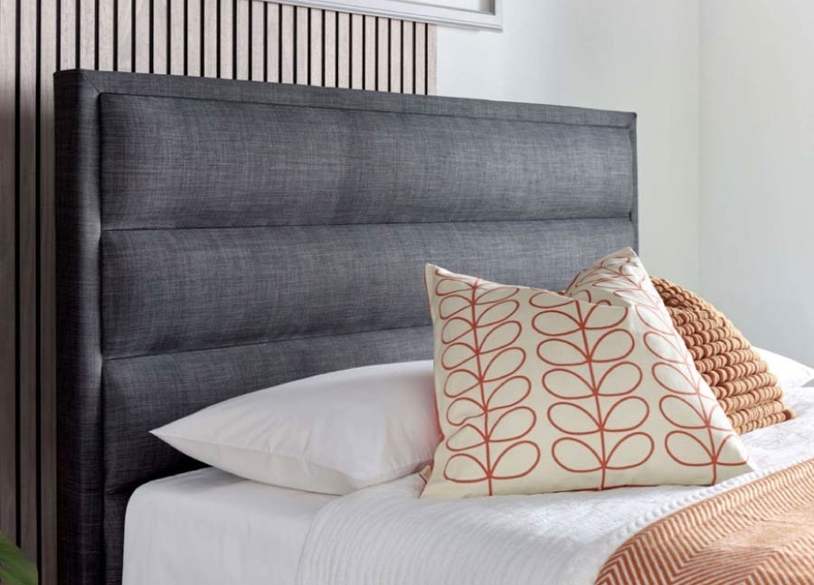 Kirby Ottoman in Slate Grey - Super King 6'0 - Image 3