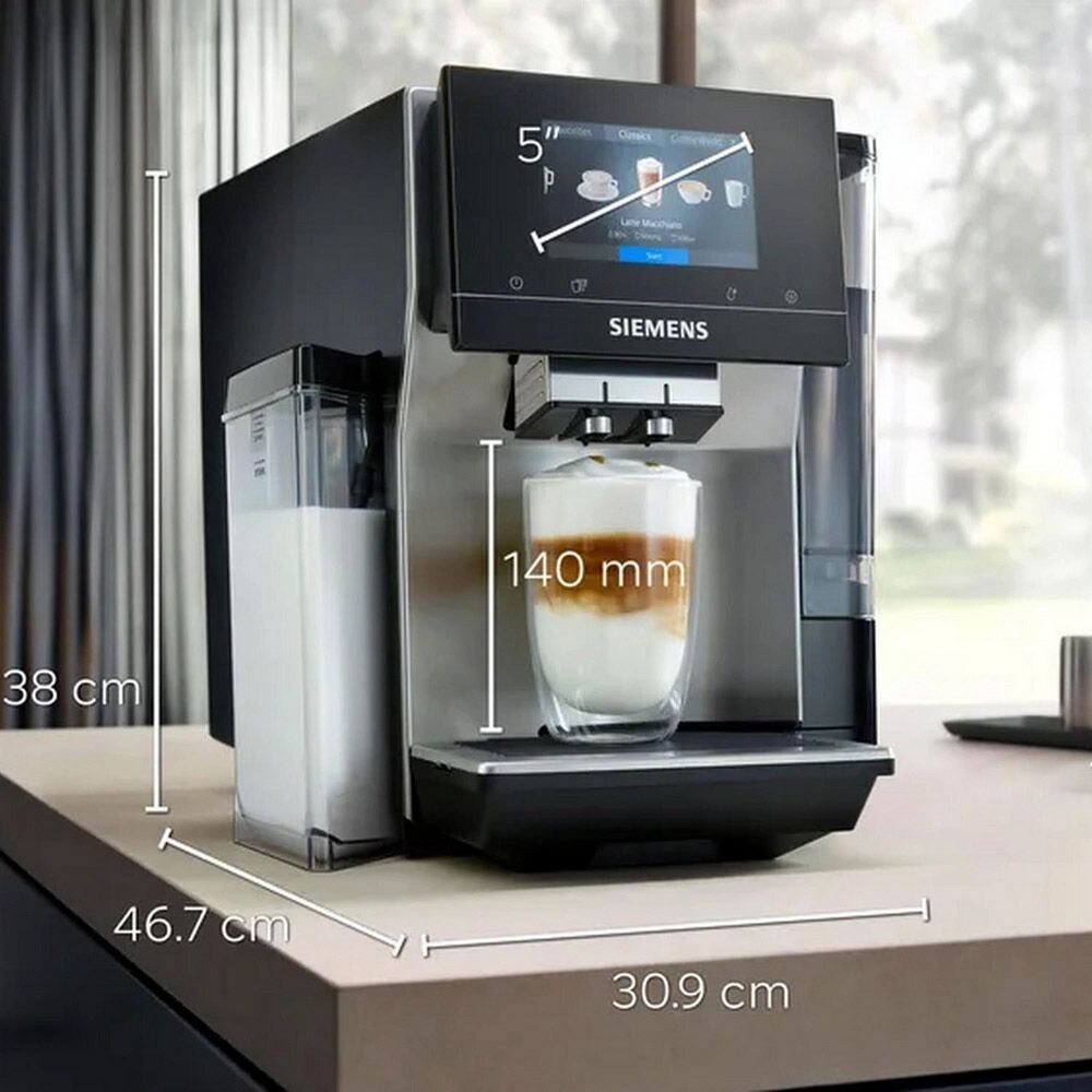 Siemens TQ717GB3 Bean To Cup Coffee Machine - Stainless Steel - Image 4