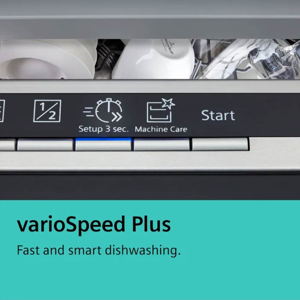Siemens IQ-300 SN73HX10VG Wifi Connected Fully Integrated Full Size Dishwasher - Stainless Steel / Black Control Panel - Image 4