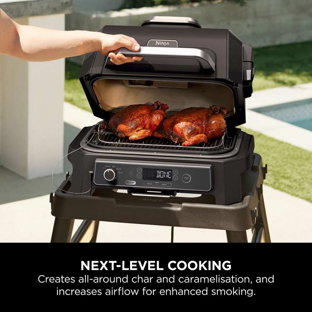 Ninja XSKOGXLRSRKEU Woodfire XL Roast & Smoke Rack - Silver - Image 2