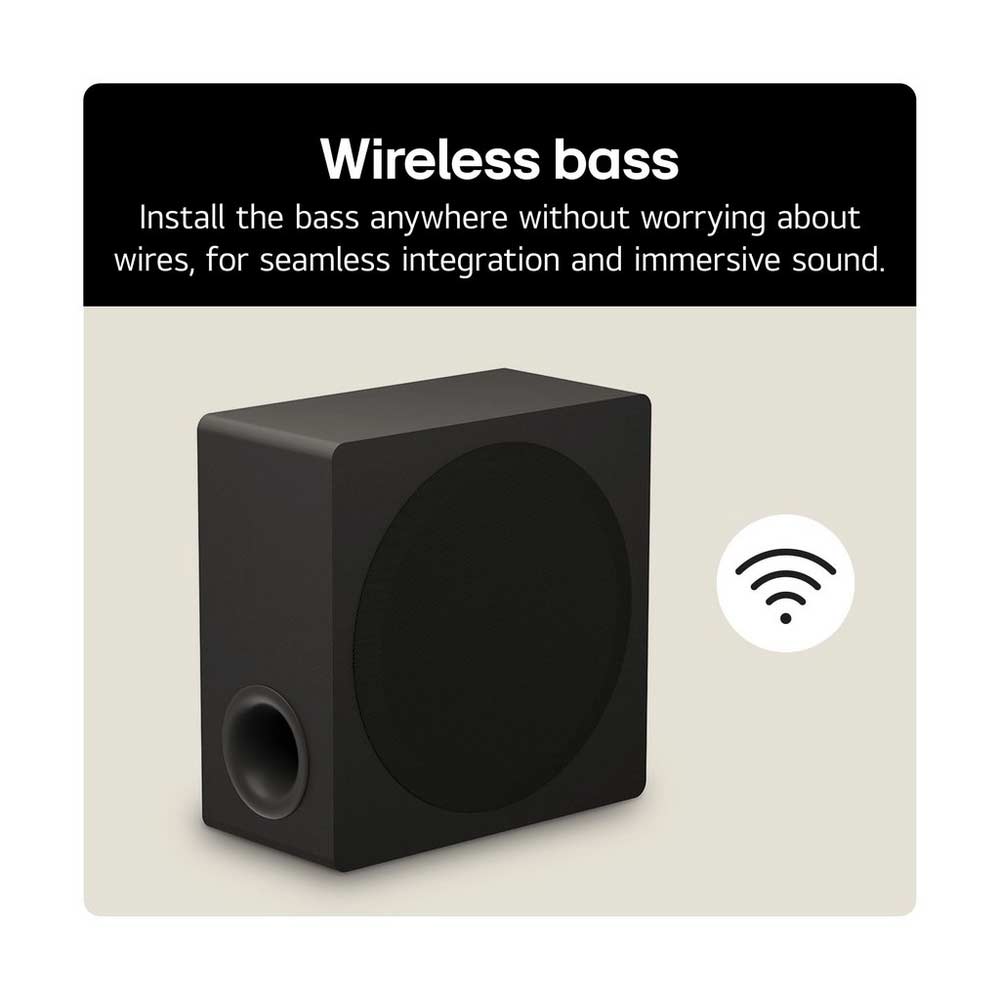 LG US90TY Wireless5.1.3ch Soundbar & Subwoofer - Black (2025) - Image 2