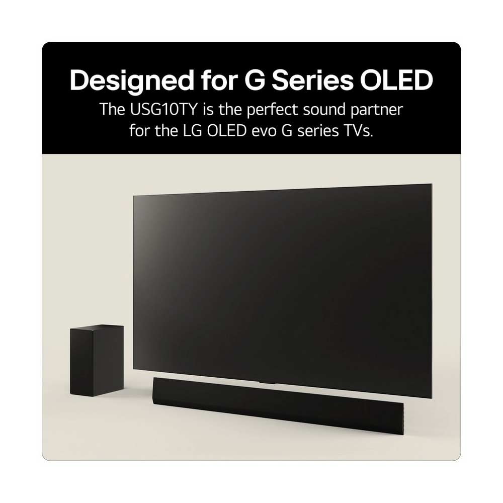 LG USG10TY.DGBRLLK Wireless3.1ch Soundbar & Subwoofer - Black (2025) - Image 4